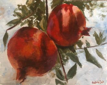 Two Pomegranates by Andries Smit